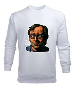 Linus Torvalds Beyaz Erkek Sweatshirt