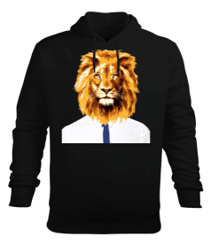 Lion Erkek Kapüşonlu Hoodie Sweatshirt