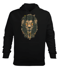 Lion Erkek Kapüşonlu Hoodie Sweatshirt