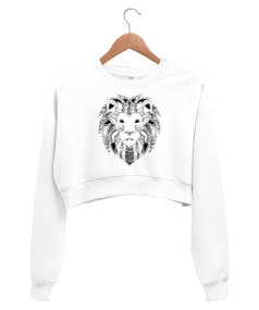 Lion Kadın Crop Sweatshirt