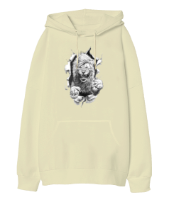 Lion King Oversize Unisex Kapüşonlu Sweatshirt