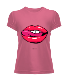 Lips T-Shirt Kadın Tişört