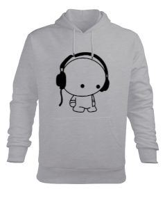 listen Erkek Kapüşonlu Hoodie Sweatshirt