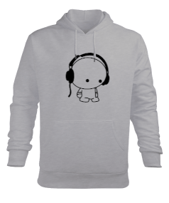 Listen Erkek Kapüşonlu Hoodie Sweatshirt