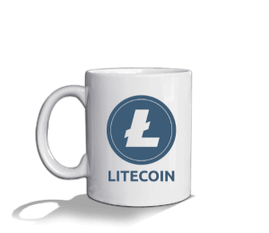 Litecoin Beyaz Kupa Bardak