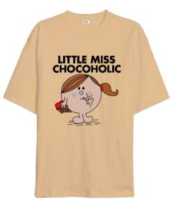 Little Miss Chocoholic Çikolata bağımlısı Camel Oversize Unisex Tişört