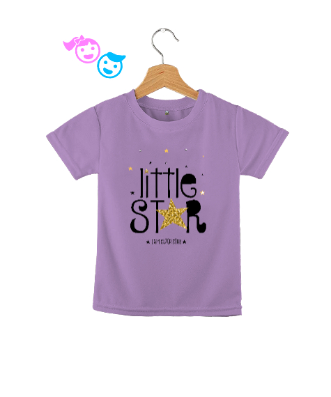 Tisho - Little Star - Küçük Yıldız Lila Çocuk Unisex