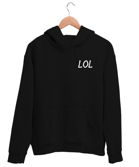 Tisho - LOL Siyah Unisex Kapşonlu Sweatshirt