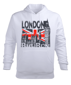 LONDON Erkek Kapüşonlu Hoodie Sweatshirt