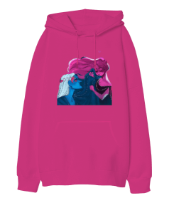 Lore Olympus Oversize Unisex Kapüşonlu Sweatshirt