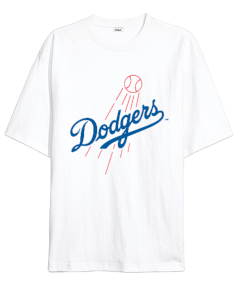 Los Angeles Dodgers Baskılı Oversize Unisex Tişört