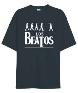 Los Beatos Füme Oversize Unisex Tişört