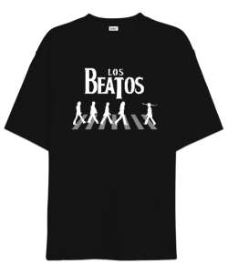 Los Beatos V2 Siyah Oversize Unisex Tişört