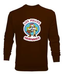 Los Pollos Hermanos - Better Call Breaking Bad Kahverengi Erkek Sweatshirt