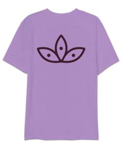 Lotus Lila Oversize Unisex Tişört