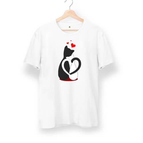 Love Cat Unisex Kısa Kol Tişört