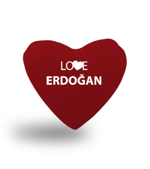 Love Erdoğan Kalp Yastık Kalp Yastık