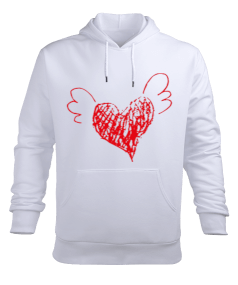 LOVE Erkek Kapüşonlu Hoodie Sweatshirt