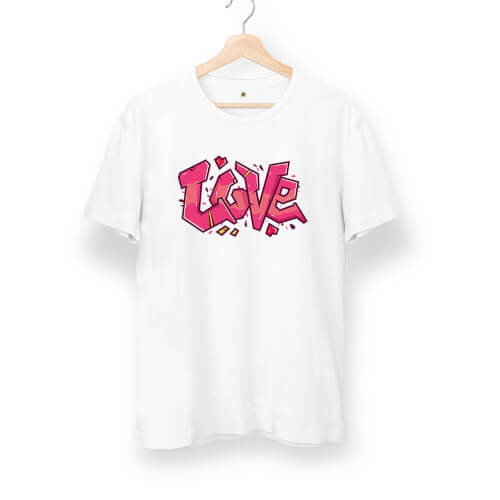 Love Graffiti Unisex Kısa Kol Tişört