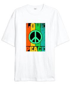 Love Peace Oversize Unisex Tişört