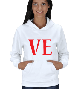 LOVE sevgili sweatshirt Kadın Kapşonlu