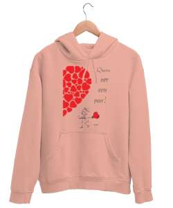 Loves Yavru Ağzı Unisex Kapşonlu Sweatshirt