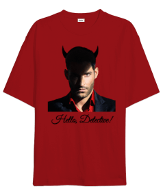 Lucifer Dizi Ön ve Arka Baskılı Oversize Unisex Tişört