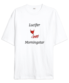 lucifer morningstar Oversize Unisex Tişört