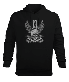 Lucky One 13 Erkek Kapüşonlu Hoodie Sweatshirt