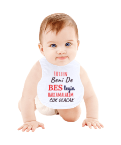 LÜTFEN BENİDE BESLEYİN Bebek Mama Önlüğü