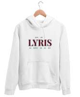 LYRIS: Who Am I Beyaz Unisex Kapşonlu Sweatshirt - Thumbnail