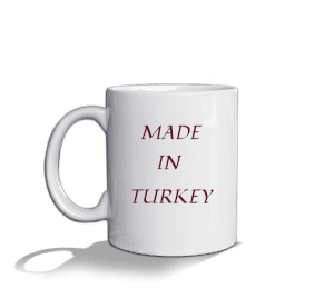 MADE IN TURKEY TASARIM Beyaz Kupa Bardak