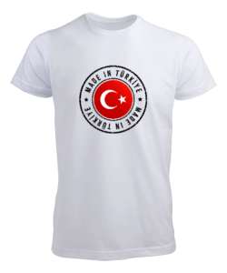Made In Türkiye Beyaz Erkek Tişört