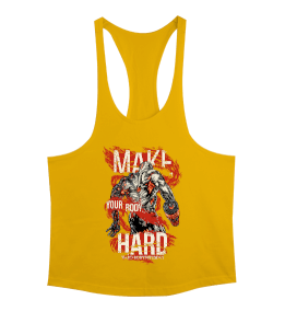 Make Your Body Hard Bodybuilding Tasarım Baskılı Erkek Tank Top Atlet