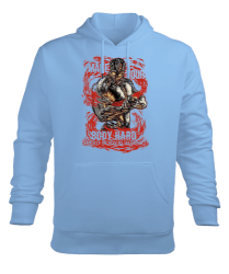 Make Your Body Hard GYM Vücut Geliştirme Bodybuilding Fitness Tasarım Buz Mavisi Erkek Kapüşonlu Hoodie Sweatshirt