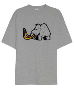 Mamut Gri Oversize Unisex Tişört