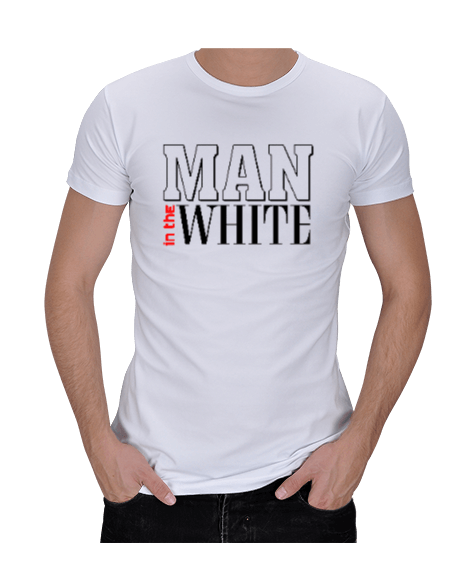 Tisho - Man In The White Erkek Regular Kesim Tişört