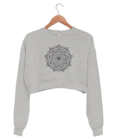 Mandala Kadın Crop Sweatshirt