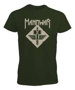 Manowar Hammer Haki Yeşili Erkek Tişört