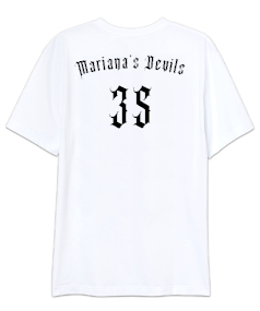 Marianas Devils Vintage Rose and Knife Oversize Unisex Tişört