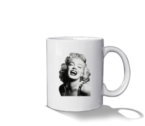 Marilyn Monroe Beyaz Kupa Bardak