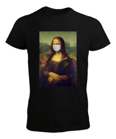 Maskeli Monalisa Tshirti Erkek Tişört