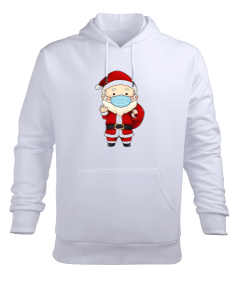 Maskeli Noel Baba Erkek Kapüşonlu Hoodie Sweatshirt