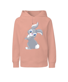 Masum Tavşan Çocuk Unisex Hoodie Kapüşonlu