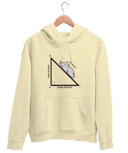 Matematik Öğretmeni Öğretmenler Günü Özel tasarım Hipotenüs açısı Krem Unisex Kapşonlu Sweatshirt