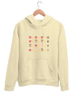 Matematik Öğretmeni Öğretmenler Günü Özel tasarım kahve hesapları Krem Unisex Kapşonlu Sweatshirt