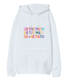 Matematik öğretmenleri için öğretmenler günü hediyesi Oversize Unisex Kapüşonlu Sweatshirt