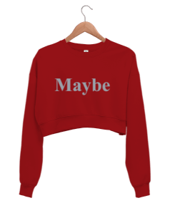 Maybe Kadın Crop Sweatshirt