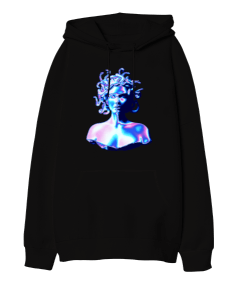 Medusa Oversize Unisex Kapüşonlu Sweatshirt