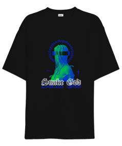 Medusa Snake God Tasarım Baskılı Oversize Unisex Tişört